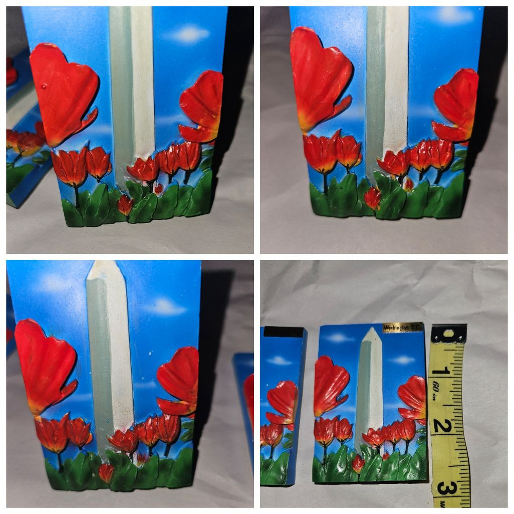 Set of (3) Washington D.C. Monument & Tulips Refrigerator Magnets - Picture 5 of 6